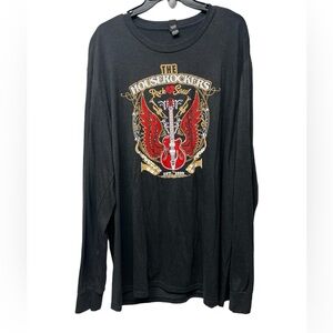 The Houserockers 20 year of Rock & Soul black guitar and wings tee shirt size 3X
